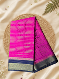 Classic Mysore Semi Silk Saree | Rani Pink