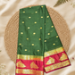 Classic Mysore Silk Saree  |  Bottle Green