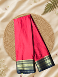 Classic Mysore Semi Silk Saree | Rani Pink