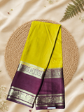 Indeloom's Yellow Classic Mysore Semi Silk Saree