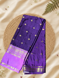 Indeloom's Violet Classic Mysore Semi Silk Saree