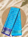 Indeloom's Blue Classic Mysore Semi Silk Saree