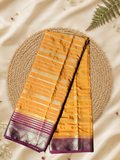 Indeloom's Orange Classic Mysore Semi Silk Saree