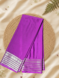 Indeloom's Purple Classic Mysore Semi Silk Saree
