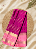 Indeloom's Magenta Classic Mysore Semi Silk Saree