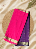 Indeloom's Pink Classic Mysore Semi Silk Saree