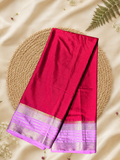 Indeloom's Magenta Classic Mysore Semi Silk Saree