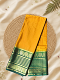 Indeloom's Yellow Classic Mysore Semi Silk Saree