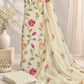 Classic Kota Doria Cotton Unstitched 2-Piece Kurti | Ivory Green