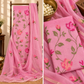 Classic Kota Doria Cotton Unstitched 2-Piece Kurti | Rose Pink