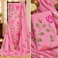 Classic Kota Doria Cotton Unstitched 2-Piece Kurti | Rose Pink