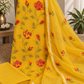 Classic Kota Doria Cotton Unstitched 2-Piece Kurti | Mustard Yellow