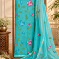 Classic Kota Doria Cotton Unstitched 2-Piece Kurti | Turquoise Blue