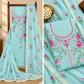Classic Kota Doria Cotton Unstitched 2-Piece Kurti | Blue