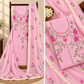 Classic Kota Doria Cotton Unstitched 2-Piece Kurti | Pink