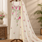 Classic Kota Doria Cotton Unstitched 2-Piece Kurti | White