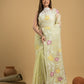 Handwoven Pure Jamdani Muslin Saree  |  Cream Beige