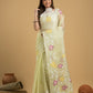 Handwoven Pure Jamdani Muslin Saree  |  Cream Beige