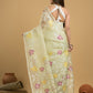 Handwoven Pure Jamdani Muslin Saree  |  Cream Beige