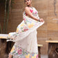 Handwoven Pure Jamdani Muslin Saree  |  Snow White