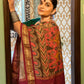 Coral Orange Kanjivaram Silk Kalamkari Saree - 022