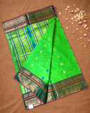 Chettinad Cottton Saree With Green and pink border