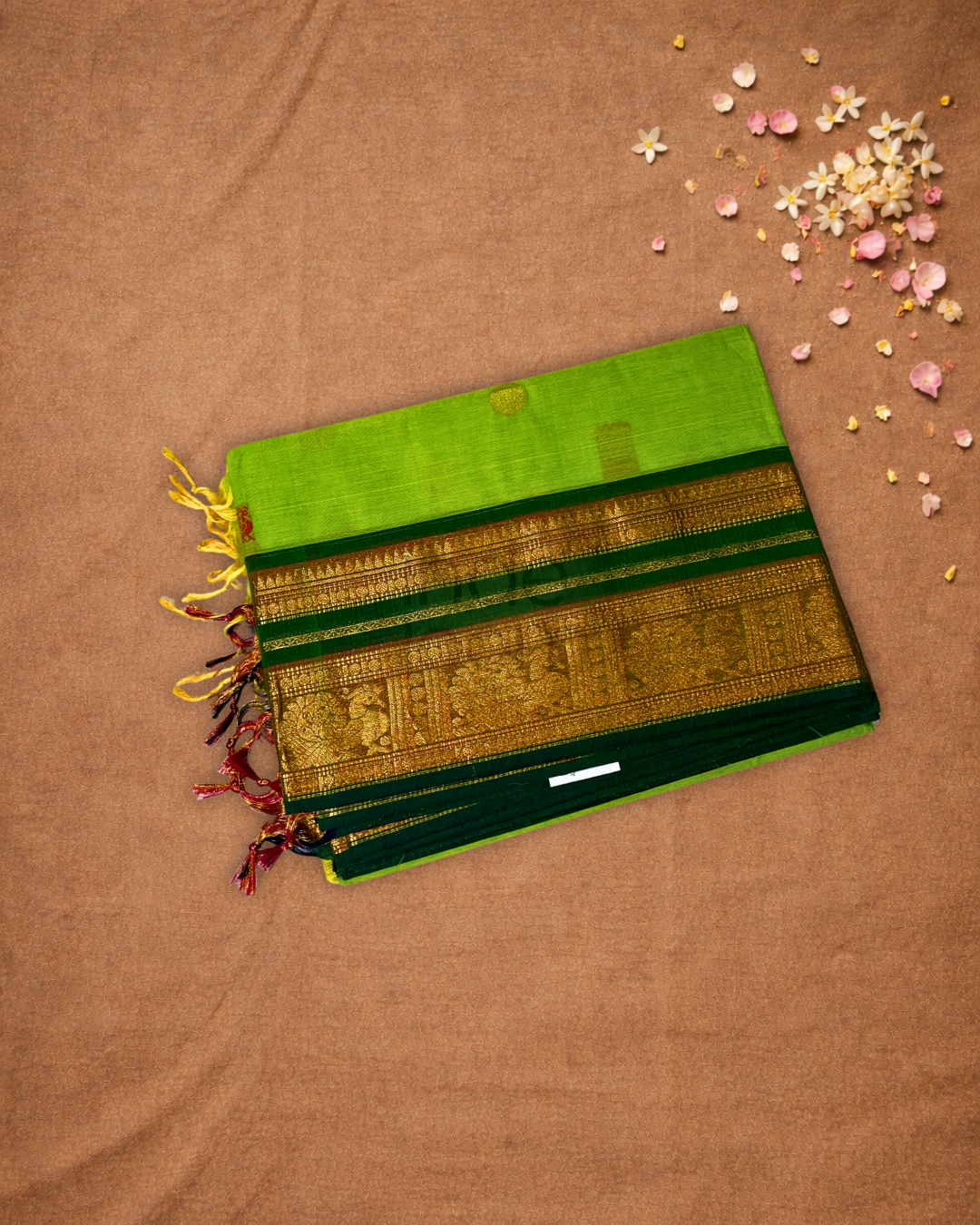 Chettinad Cottton Saree With Green