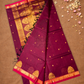 Chettinad Cottton Saree With Maroon with pink border