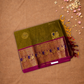 Chettinad Cottton Saree With Olive green