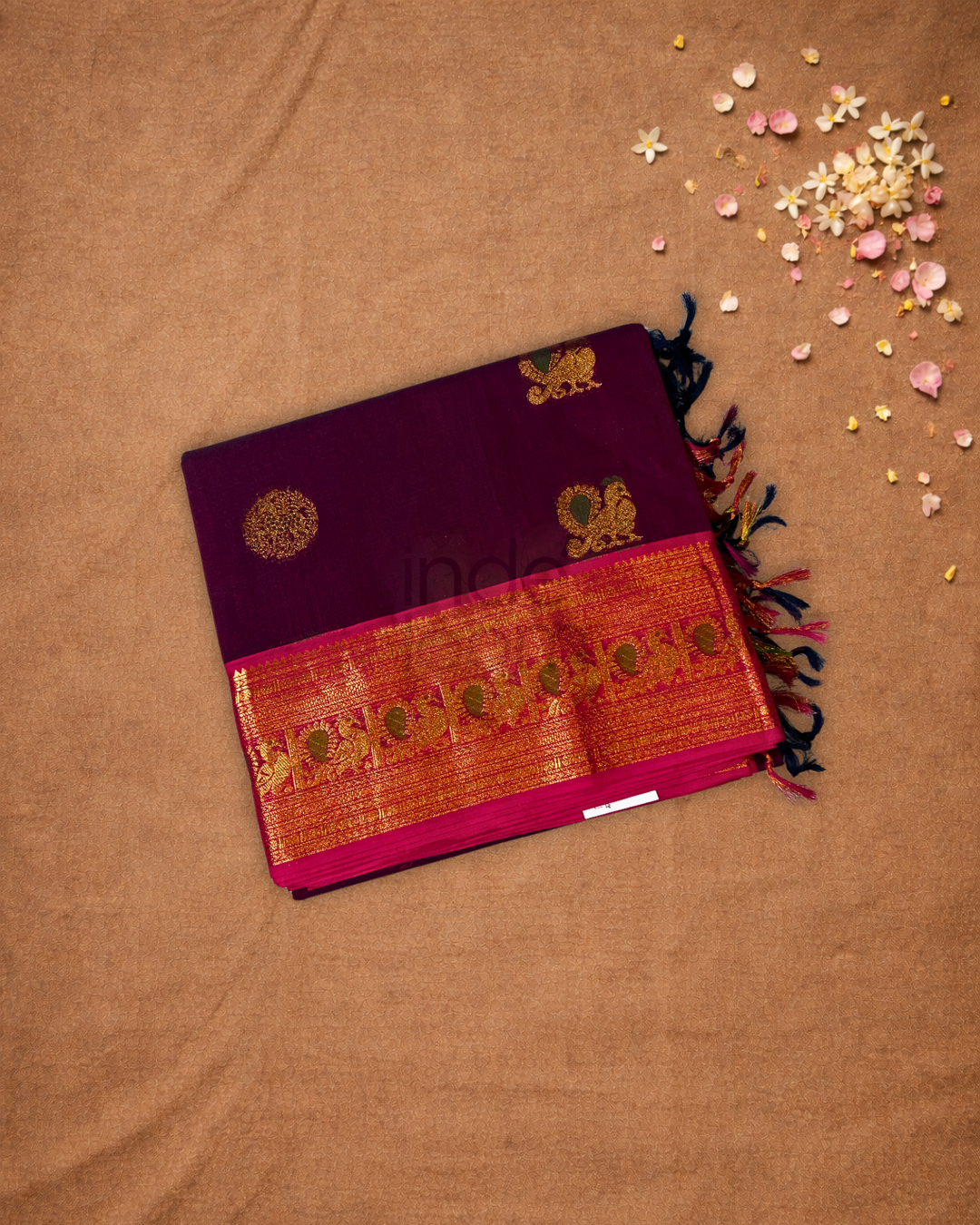 Chettinad Cottton Saree With Wine