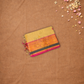 Chettinad Cottton Saree With Cream with pink border