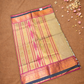 Chettinad Cottton Saree With Cream with pink border