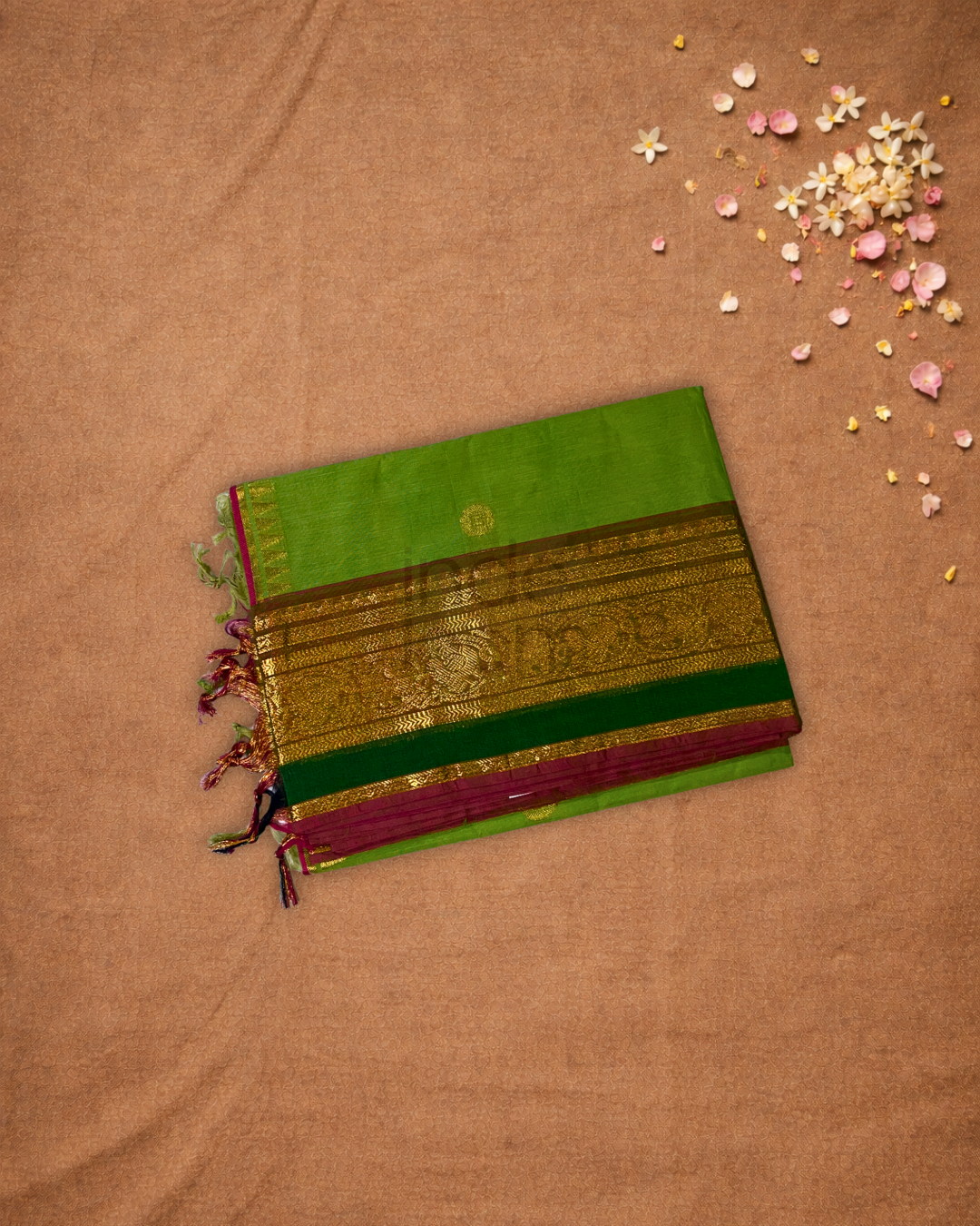 Chettinad Cottton Saree With Green