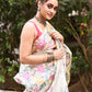 Multi Colour Florals Hand Made Jamdani Saree - 046