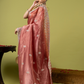 Fancy Blended Saree | Dusty Rose