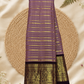 Handwoven Pure Gadwal Silk Saree  | Purple