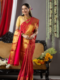Handloom Kanjivaram Silk Saree | Classic Red