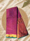 Handloom Narayanpet Cotton Saree | Purple