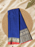 Handloom Narayanpet Cotton Saree | Royal Blue
