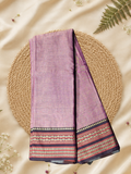 Handloom Narayanpet Cotton Saree | Mauve