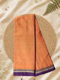 Handloom Narayanpet Cotton Saree | Orange