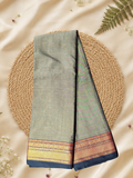 Handloom Narayanpet Cotton Saree | Sage Green