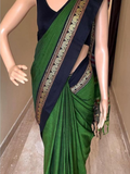 Handloom Narayanpet Cotton Saree | Leaf Green