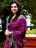 Handloom Narayanpet Cotton Saree | Rich Purple