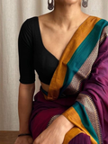 Handloom Narayanpet Cotton Saree | Deep Maroon
