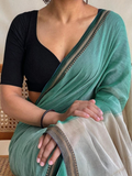 Handloom Narayanpet Cotton Saree | Mint Green
