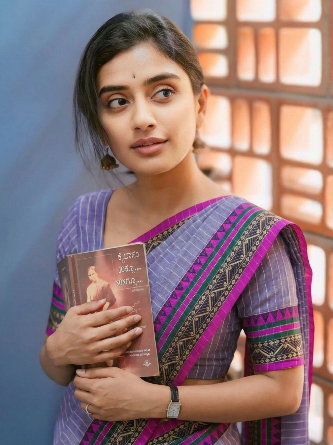 Handloom Narayanpet Cotton Saree | Grey Lavender