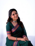 Handloom Narayanpet Cotton Saree | Dark Green
