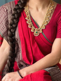 Handloom Narayanpet Cotton Saree | Bright Red