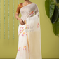 Handwoven Jamdani Muslin Saree | White | All-over Jamdani weaves